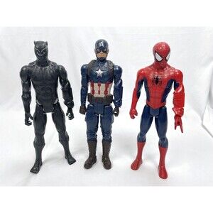 Avengers Titan Hero Action Figures Spiderman Captain America Black Panther